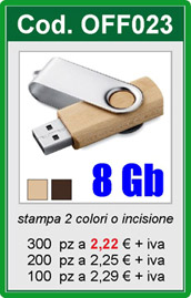 Memoria 8 Gb Usb (+0,80 SIAE)